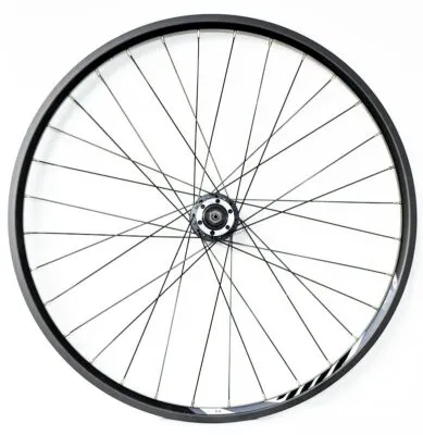 Roata fata Kross Disc 26 32H ax 10mm Q/R 6 piulite black janta dubla