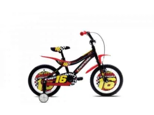Bicicleta copii 16 Capriolo Kid negru rosu