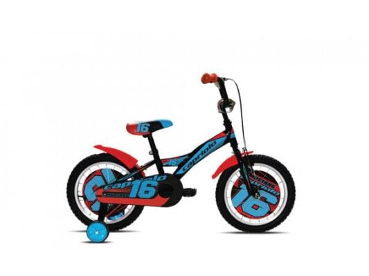 Bicicleta Capriolo Mustang black-red-blue 16