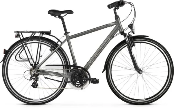 Bicicleta Kross Trans 2.0 28 M graphite-grey-silver-glossy
