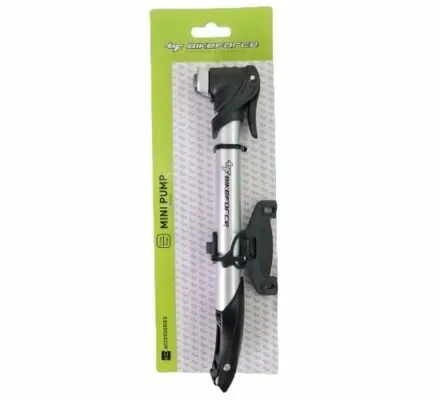 Pompa mini Bikeforce aluminiu 80 PSI SV/FV/DV BM-02