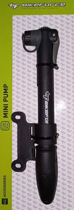 Pompa mini Bikeforce plastic 80 PSI SV/FV/DV BM-08
