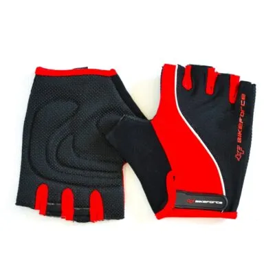 Manusi BIKEFORCE Slipy red-black S