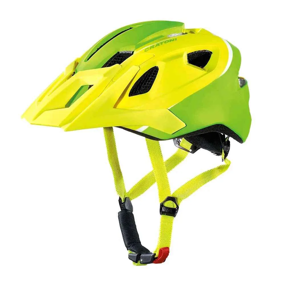 Casca Cratoni AllRide MTB 53-60 cm lime-white mat