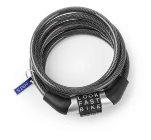 Lacat spiral cu cifru Kross 160 1500x6mm black