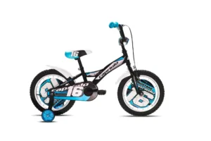 Bicicleta copii 16 Capriolo Mustang negru albastru