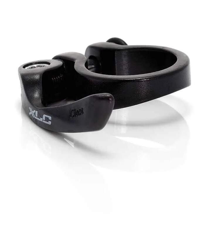 Colier pentru tija de sa XLC PC-L01 aluminiu 31.8 mm black white maner inclus