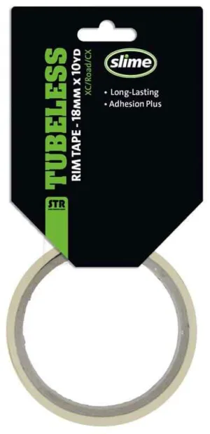 Rim tape STR Tubeless Slime self-adhesive 18mmx9 14m