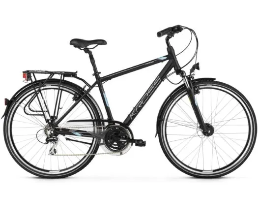 Bicicleta Kross Trans 3.0 28 S black-steel-silver-mate