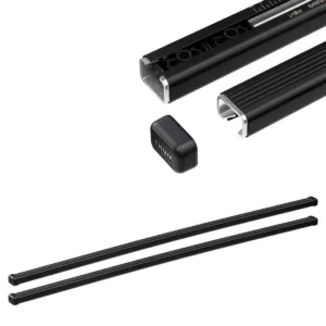 Thule Bara 118 cm negru (2 bucati pe set) otel