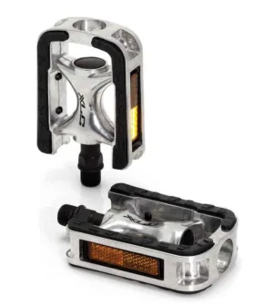 Pedale XLC City-/Comfort-Pedal PD-C01 aluminiu Rubber Plating silv./b SB-Plus