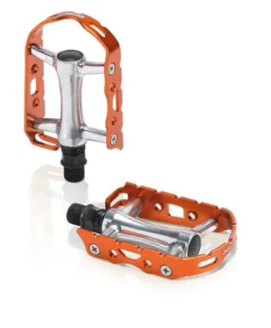 Pedale XLC MTB-Pedal Ultralight V PD-M15 aluminiu silver/orange w/o Reflector