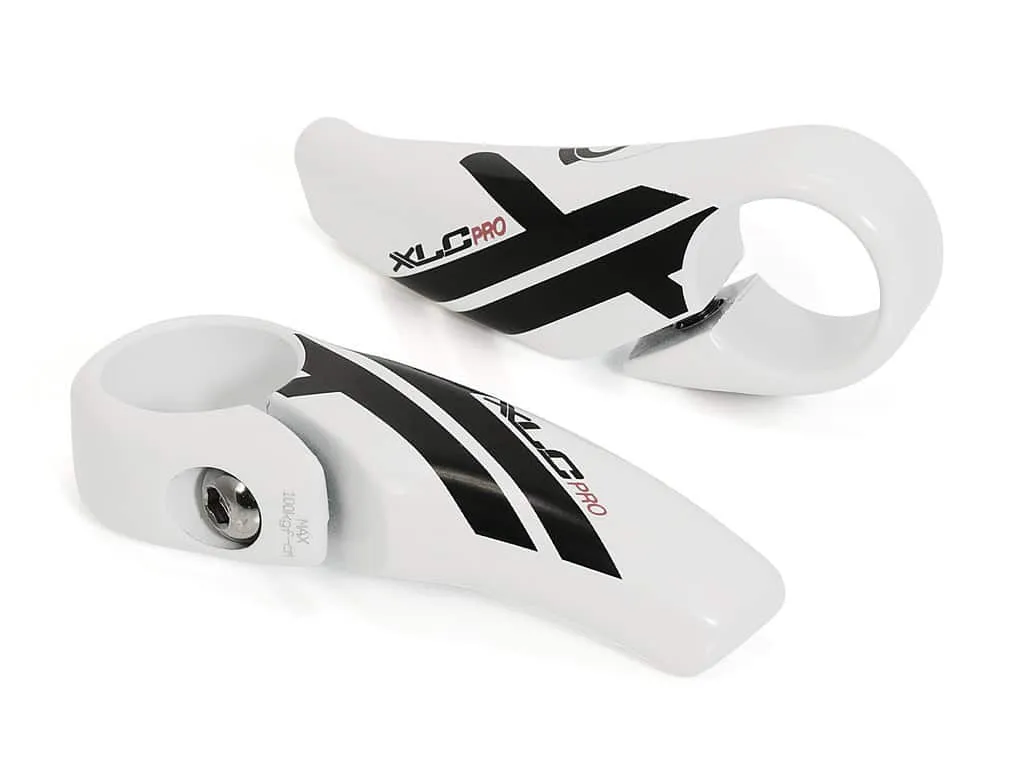 Bar ends XLC Pro flat BE-A14 83 mm white