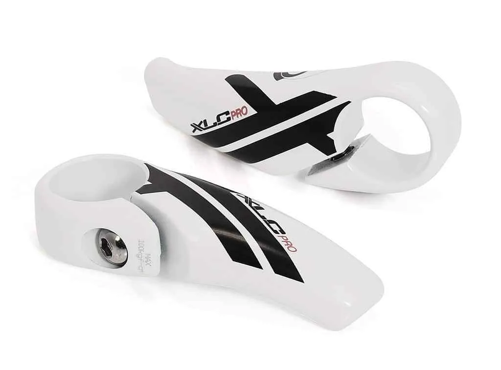 Bar ends XLC Pro flat BE-A14 83 mm white