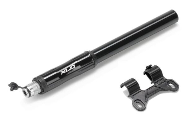 Pompa mini XLC Road PU-A09 11 bar black aluminiu 185mm DV/SV