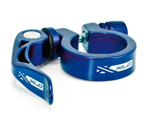 Colier pentru tija de sa XLC PC-L04 34.9 mm blue w.quick release