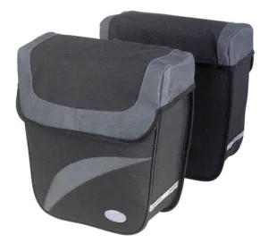 Double bag Haberland large black/silver 27x31x11cm 18 litrii