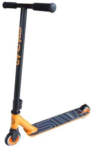 Trotineta Stunt Scooter aluminiu negru portocaliu Spartan