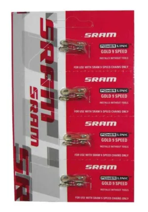 Za de lant Sram Power Link 9x gold 4 bucati/set