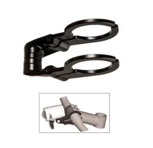 light mount Herrmans Dual black handlebar clamping 31.8mm
