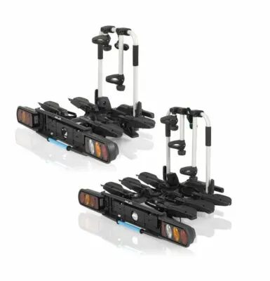 Suport biciclete XLC pe carlig foldabil 3 biciclete 13 pin, circulatie pe dreapta