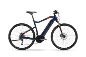 Bicicleta electrica e-bike Haibike SDURO Cross 5.0 Men i500Wh 20-G XT albastru portocaliu titan YSTM M