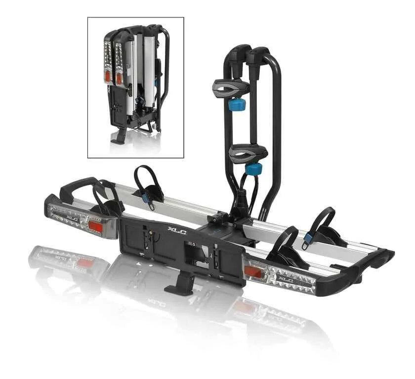 Suport biciclete XLC pe carlig Azura Xtra LED foldabil pentru 2 e-Bike, 13 pin