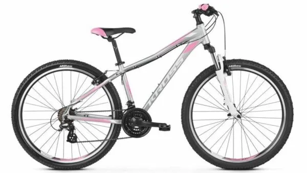Kross Lea 2.0 27 DXS argintiu alb pink mat 2022