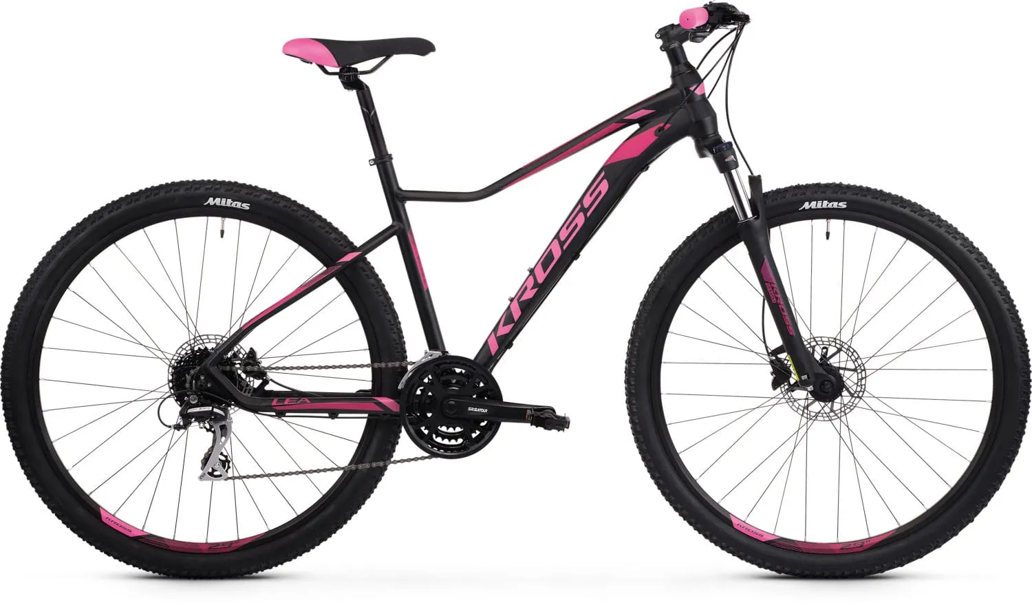Bicicleta Kross Lea 6.0 29 DS black-pink-mate 2020