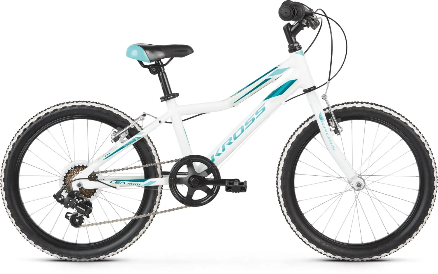 Bicicleta Kross Lea Mini 1.0 20 white-turquise-glossy 2020