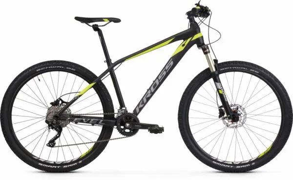 Bicicleta Kross Level 6.0 27 M black-lime-graphite-mate 2020