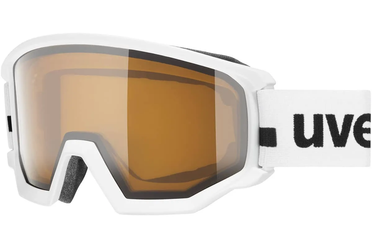 Ochelari schi Uvex athletic P white mat-polavision brown-clear S1
