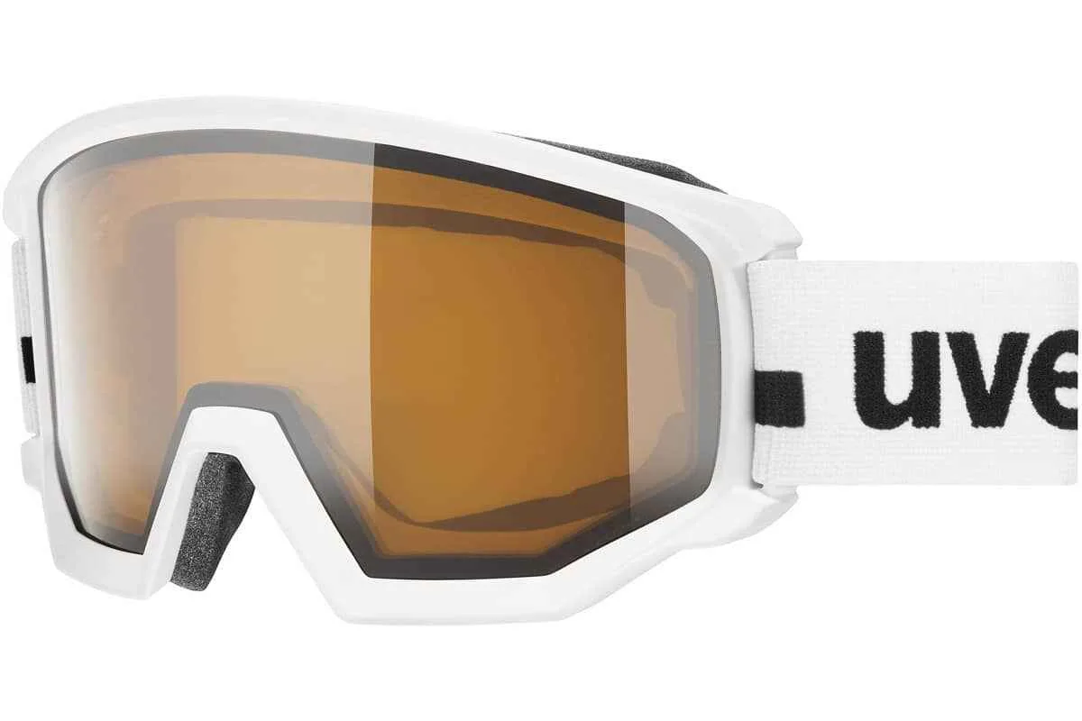 Ochelari schi Uvex athletic P white mat-polavision brown-clear S1