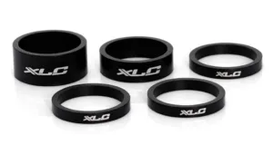 Set distantier XLC A-Head 3x5 1x10 1x15 1 1/8 wet-black