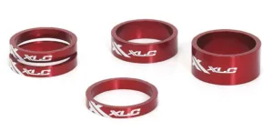 Set distantier XLC A-Head 3 x 5 1 x 10 1 x 15 1 1/8 red