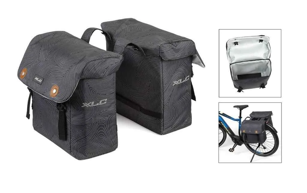 Geanta portbagaj XLC Luxus anthracitee fingerprint 32x34x15cm 3