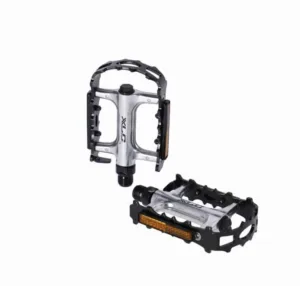 Pedale XLC MTB pedal PD-M28 aluminium cage/body, silver/black
