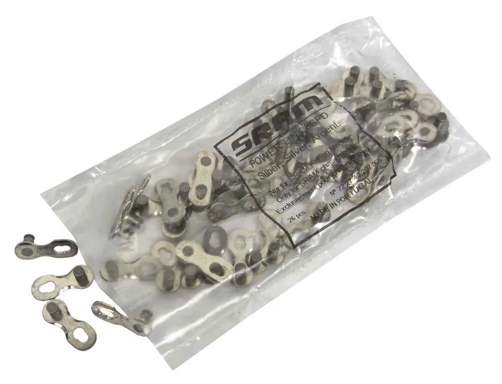 Za de lant Sram Power Lock 6/7/8 viteze silver 26 bucati/punga