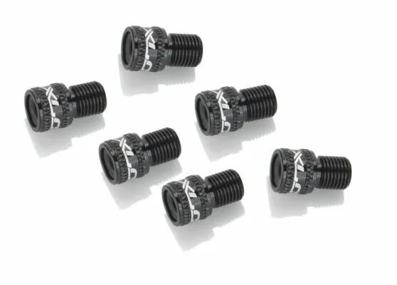 Breloc XLC cu adaptor valva SV la DV/ PV black/black 10 bucati/set