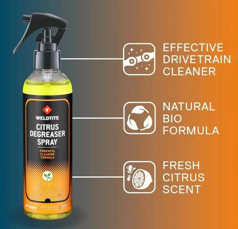 Dirtwash Degreaser Weldtite Aerosol Spray pentru lant 250ml - imagine 2