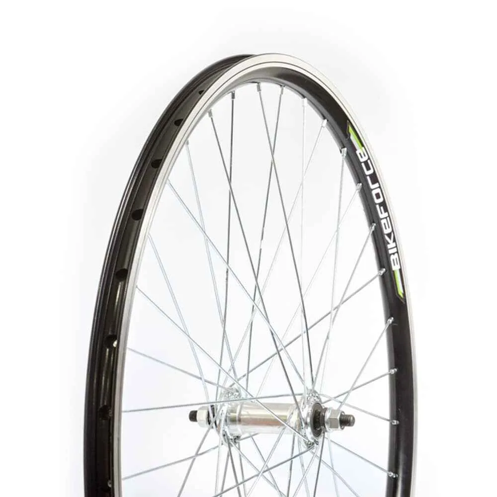 Roata fata 26x1.75, janta D-V brake,36H, butuc aluminiu,ax cu piulite