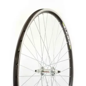 Roata fata 28x1.75, janta D-V brake,36H,butuc otel,ax cu piulite