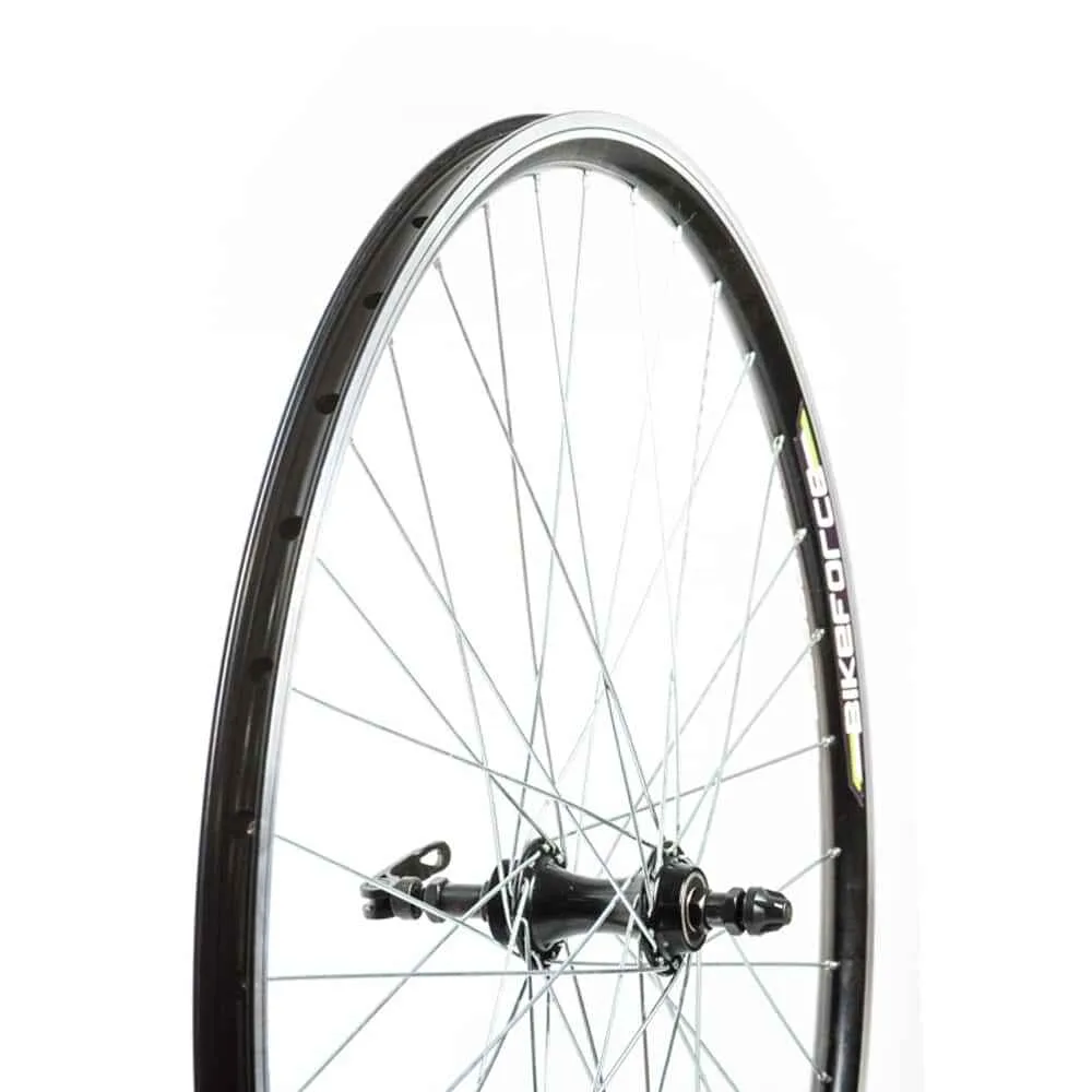 Roata spate 28x1.75, janta D-V brake,36H, butuc aluminiu filet QR pe rulmenti