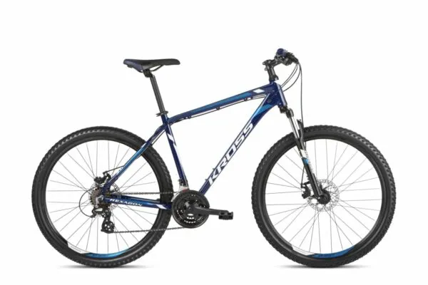 Kross Hexagon 3.0 M 27 L navy blue-blue-white glossy 2021