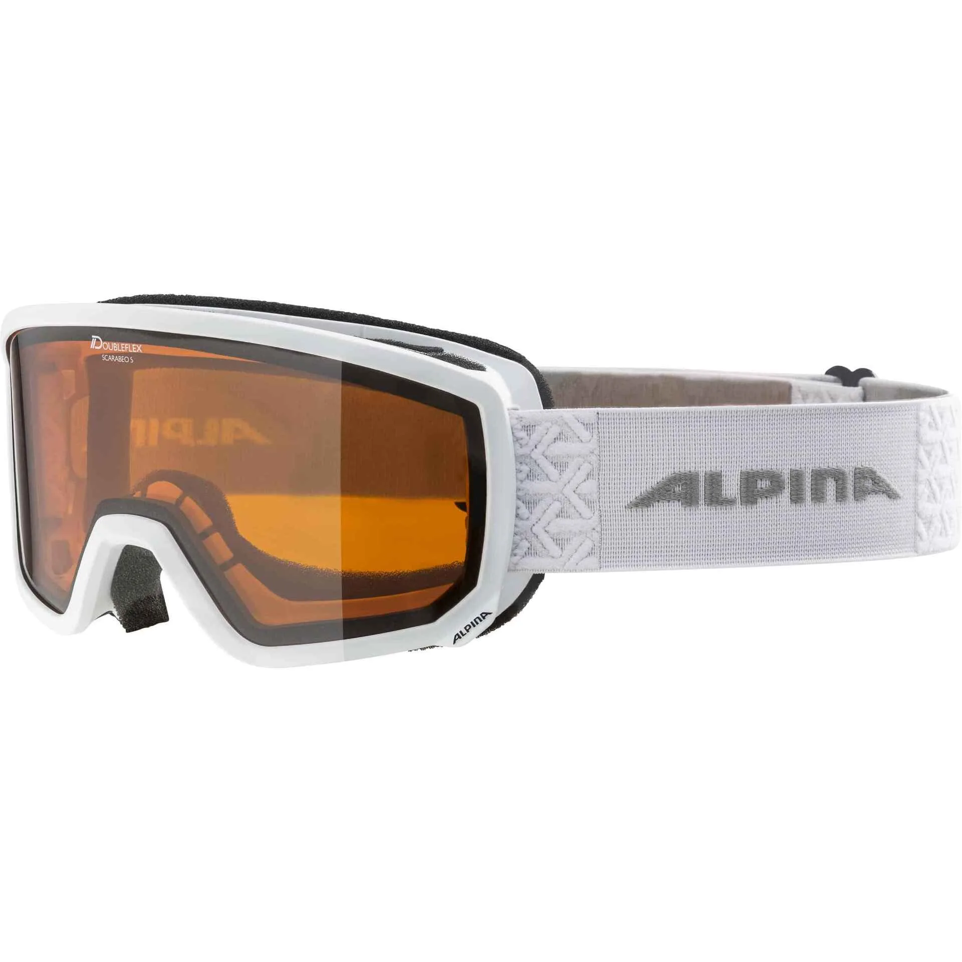 Ochelari schi Alpina SCARABEO S white DH
