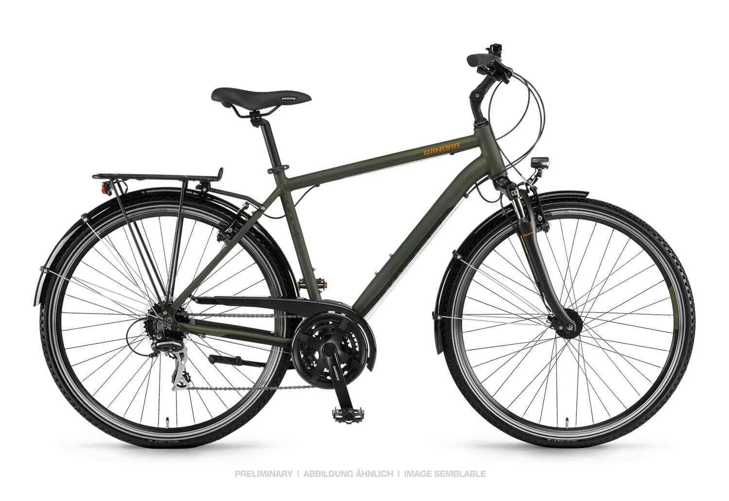 Bicicleta Winora Domingo 24 Man 28 24-G Acera 19/20 Winora oliv/black mat size 48