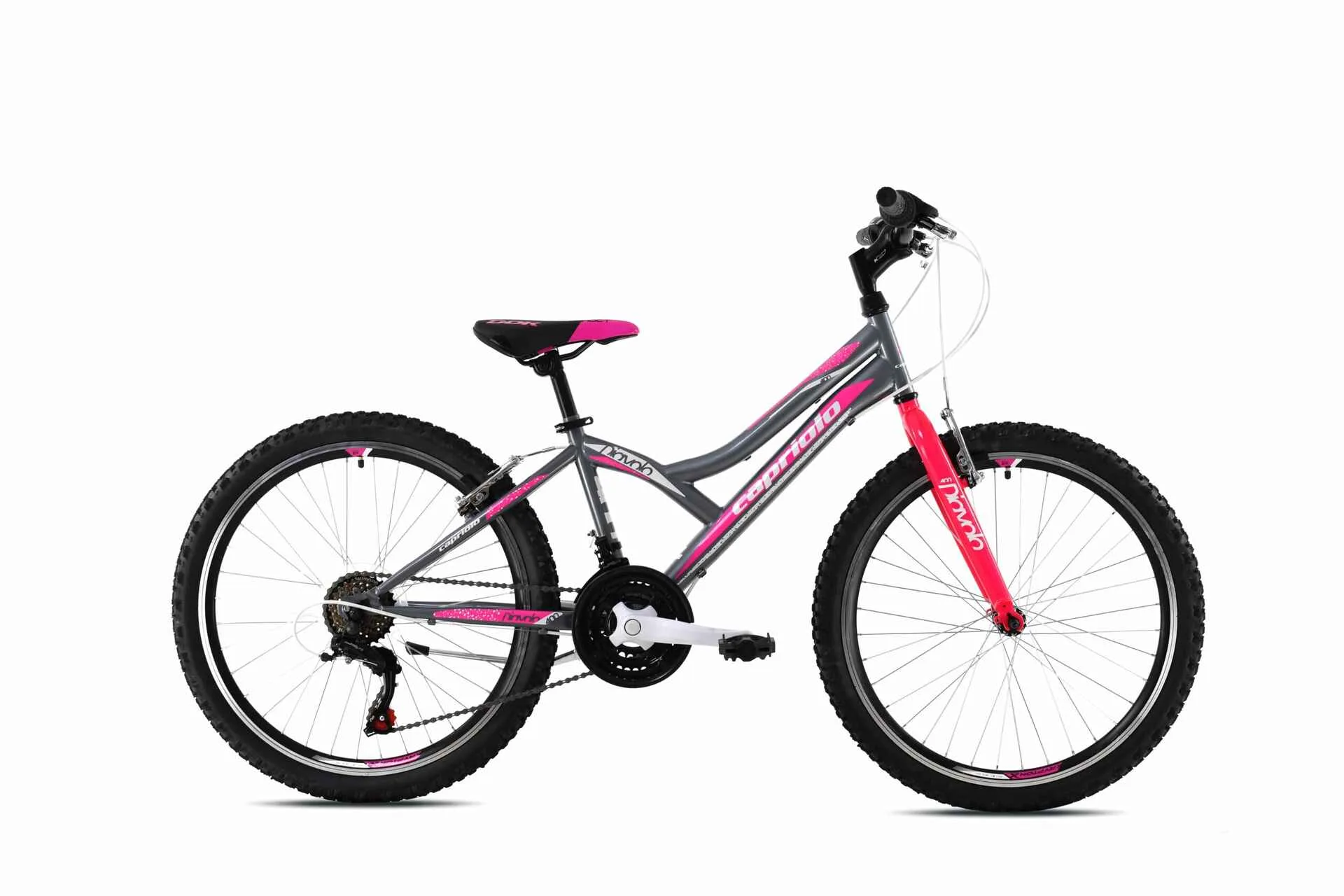 Bicicleta copii 24 Capriolo Diavolo gri pink 13