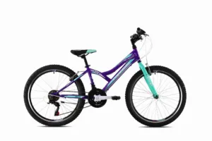 Bicicleta copii 24 Capriolo Diavolo violet turcoaz 13
