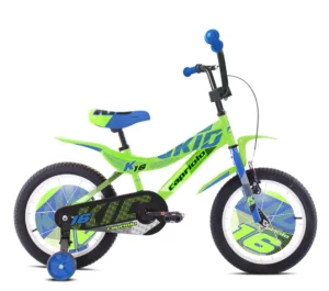Bicicleta copii 16 Capriolo Kid verde albastru