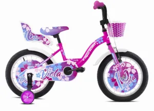 Bicicleta copii 16 Capriolo Viola pink alb